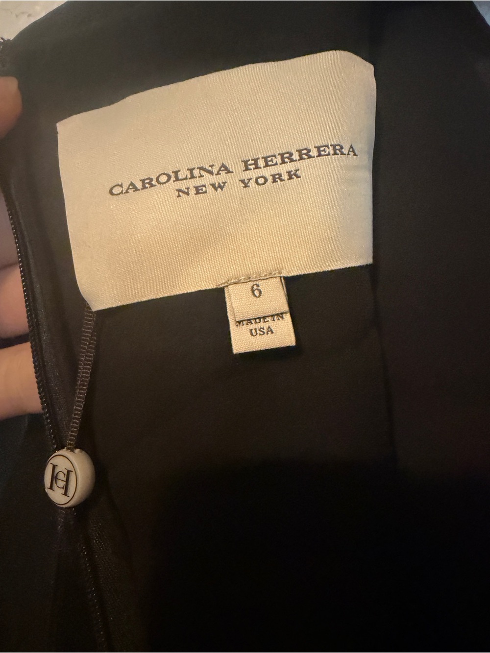 Carolina Herrera Black Tulle Formal Dress with Colorful Hand Embroidered Bodice - Picture 8 of 10